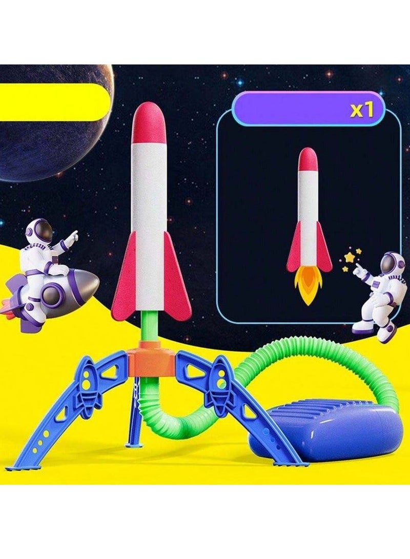 Foam Rocket Launcher Toy for Kids Ages 3+ – Stomp & Launch Air Rocket Up to 100FT | Outdoor STEM Toy with Launcher Stand & Air Hose | Safe EVA Foam, No Batteries Needed - Image 5