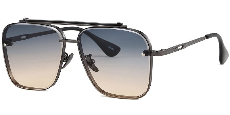 Gtand Fashion Trendy Square Aviator Gradient Sunglasses For Women Men Vintage Metal Sun Glasses - Image 1