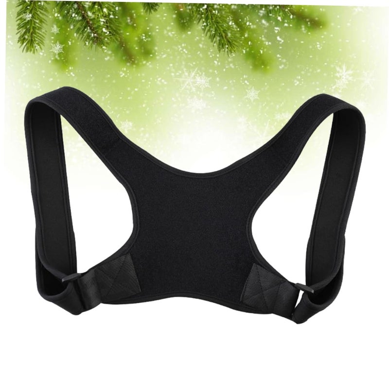 Black Back Posture Corrector Brace For Men Spine Support Belt Lower Back Pain Relief - Image 3