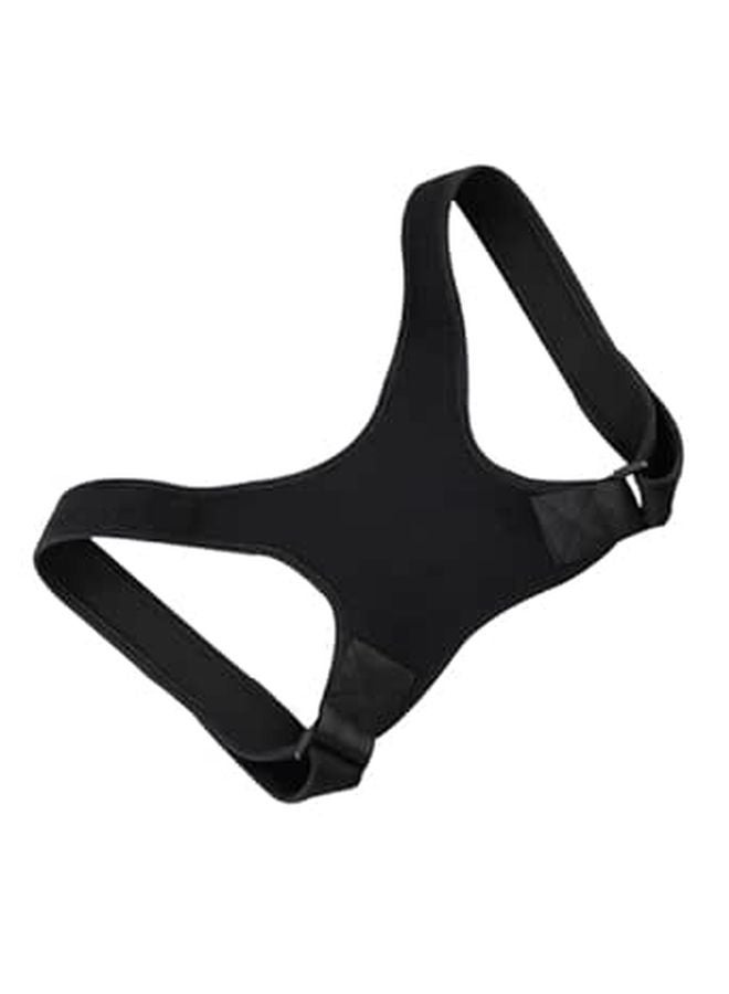 Black Back Posture Corrector Brace For Men Spine Support Belt Lower Back Pain Relief - Image 1