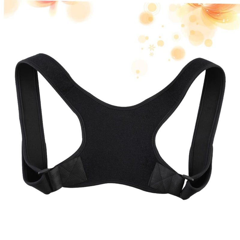 Black Back Posture Corrector Brace For Men Spine Support Belt Lower Back Pain Relief - Image 5