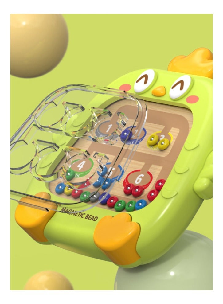 متاهة الألوان والأرقام المغناطيسية، ألعاب تعليمية مثالية للأولاد والبنات من سن 3 إلى 6 سنوات، لعبة مونتيسوري، هدية للأطفال (أخضر) - Image 5