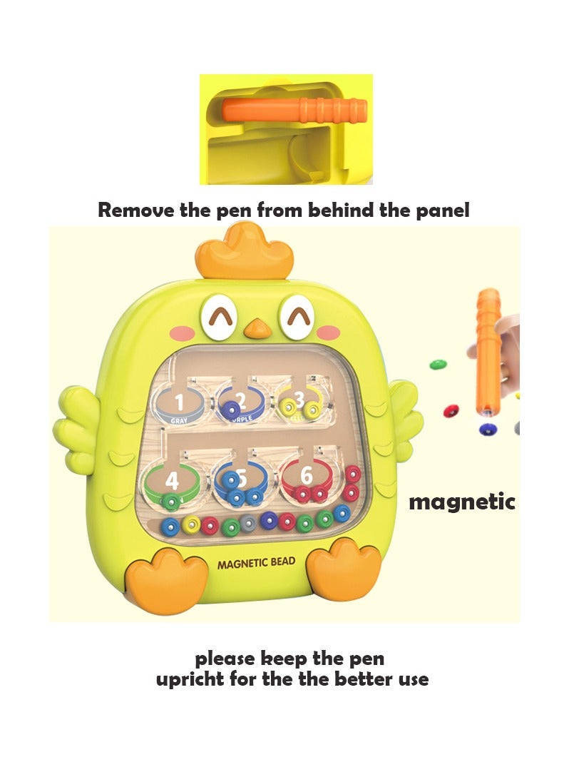 متاهة الألوان والأرقام المغناطيسية، ألعاب تعليمية مثالية للأولاد والبنات من سن 3 إلى 6 سنوات، لعبة مونتيسوري، هدية للأطفال (أخضر) - Image 2