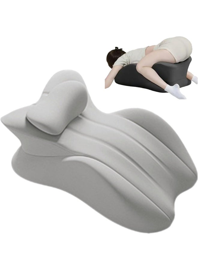 Flushrenic Relaxation pad, lumbar support pillow, ergonomic memory foam leg lifting support pillow, postoperative knee or leg pain relief and swelling circulation backrest sleep, with removable and washable pillow case - Image 1