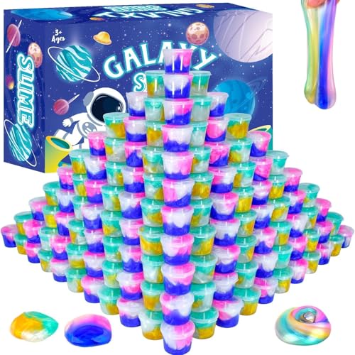 WUJYLY Galaxy Slime Kit for Kids 116 Pack Valentines Slime Party Favors Stress Relief Toys Classroom Rewards and Birthday Goodie Bag Fillers Stretchy and NonSticky Slime for Girls and Boys - Image 1