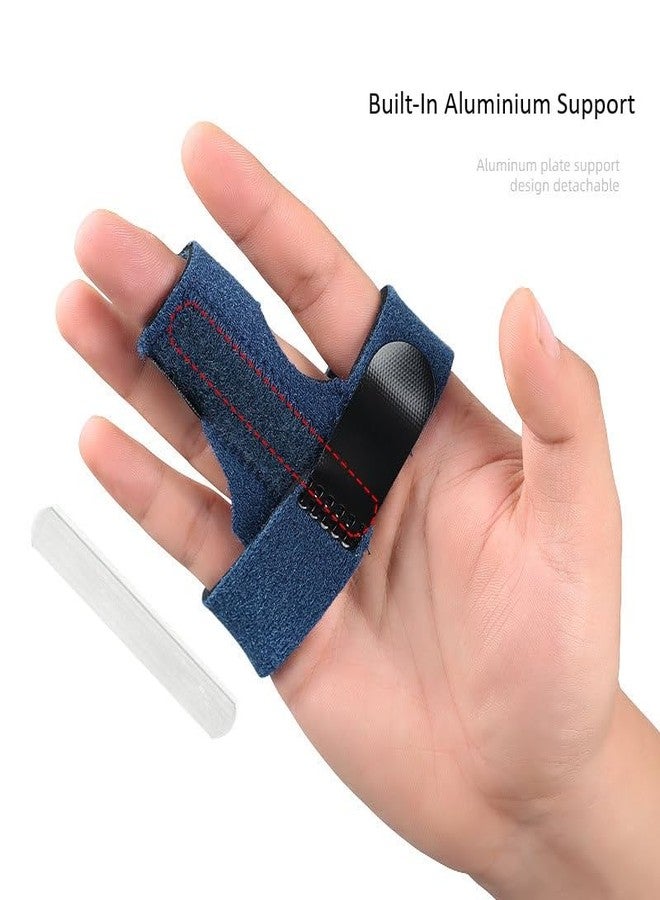Cetaplast Multipurpose Finger Splint Support Also Works as a Bunion Splint | Adjustable All Fingers Orthopedic Splint with Aluminium Protective Plate Inside (Blue) - Image 2