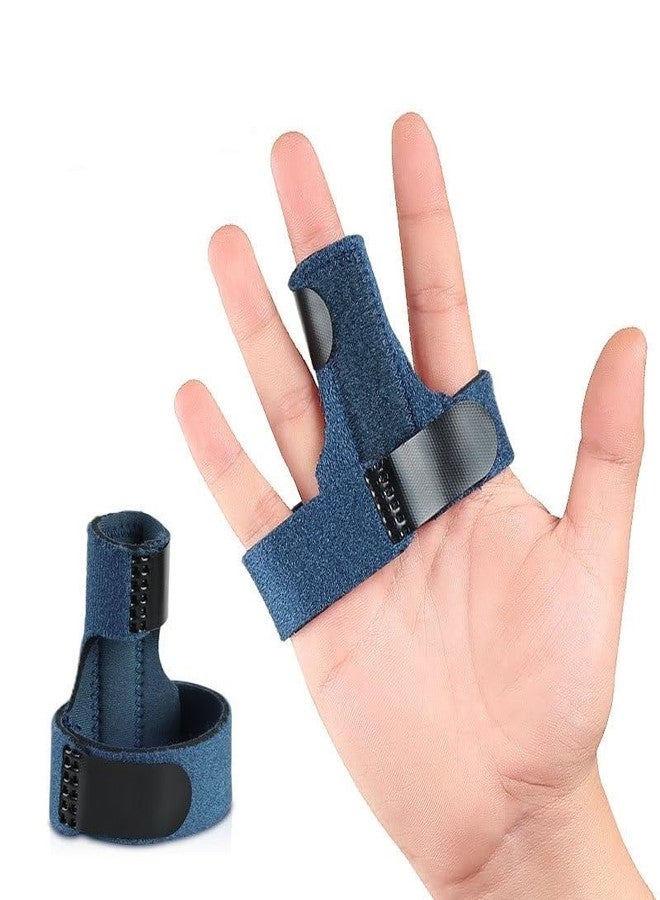 Cetaplast Multipurpose Finger Splint Support Also Works as a Bunion Splint | Adjustable All Fingers Orthopedic Splint with Aluminium Protective Plate Inside (Blue) - Image 1