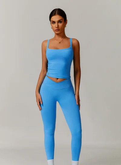 KAWN.YOGA Womens Square Neckline Cami Top