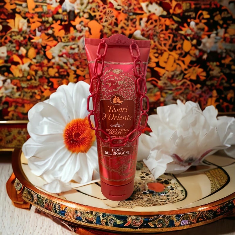 Tesori d'Oriente تيسوري دورينتي: "زهرة التنين" كريم استحمام 8.45 أونصة سائلة (250 مل) عبوات [استيراد إيطالي] - Image 3