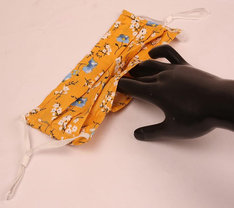 Touchstone قناع وجه قطني قابل للتعديل مع جيب فلتر وجسر أنف مزدوج الطبقة مضاد للتلوث والدخان والسعال البارد قابل لإعادة الاستخدام والغسل للرجال والنساء. - Image 3