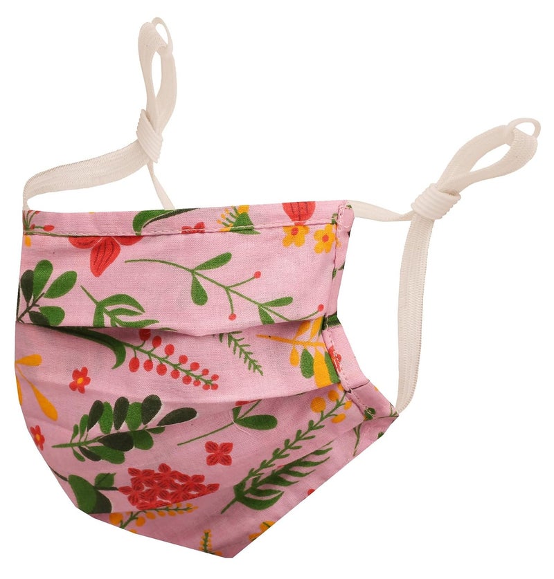 Touchstone قناع وجه قطني قابل للتعديل مع جيب فلتر وجسر أنف مزدوج الطبقة مضاد للتلوث والدخان والسعال البارد قابل لإعادة الاستخدام والغسل للرجال والنساء. - Image 5