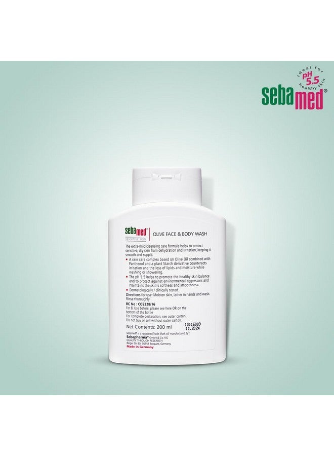 Sebamed غسول وجه وجسم زيت الزيتون | لطيف جداً للبشرة الحساسة والجافة | Ph5.5 | خالي من الصابون، تنظيف لطيف | زيت الزيتون + بانثينول يغذي البشرة | خالي من SLS والبارابين | تم اختباره جلدياً وسريرياً | 200 مل - Image 3