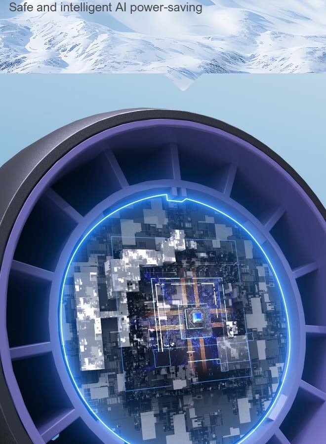 Oregon Dial Handheld Fan Infinitely Variable Multi-Speed Small Fan Portable Outdoor Desktop Mobile Phone Holder 100 Speed Colour: Light Blue - Image 5