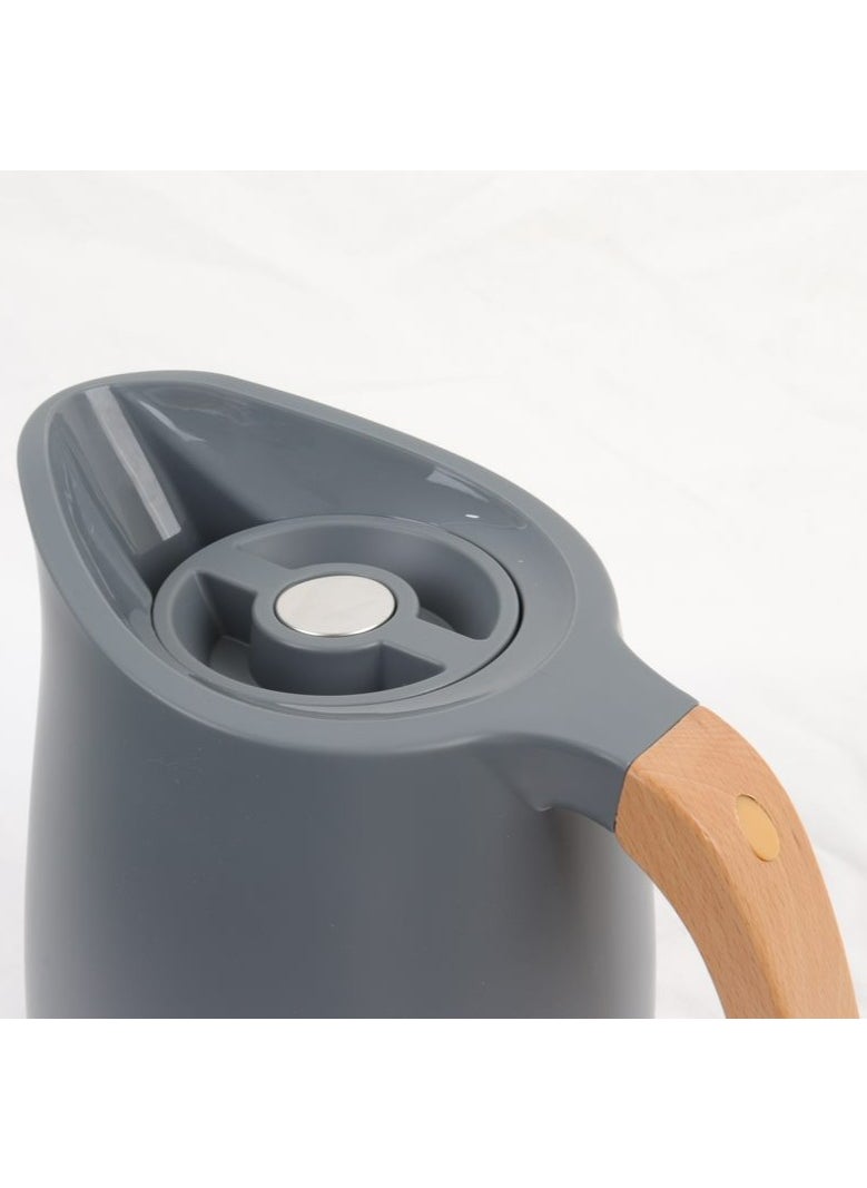 HOMEVEO - Thermos For Tea or Coffee With Plastic Body And Heat Preserving Steel From Inside 1liter - Image 1