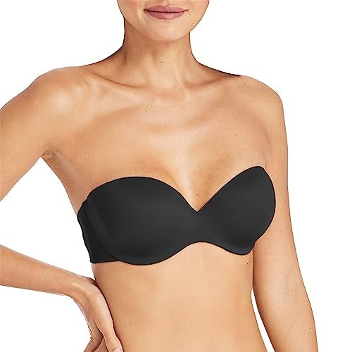 Maidenform Women's Custom Lift Strapless Bra, Black,34A - Image 1