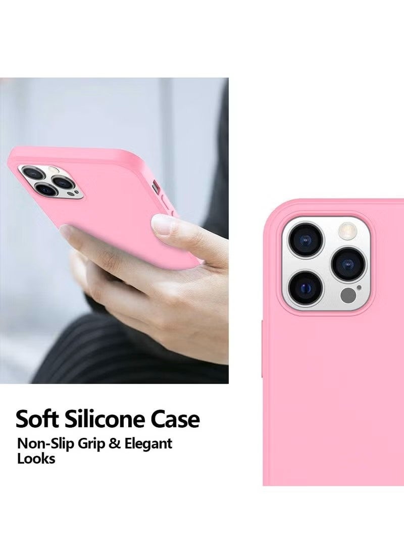 عام Liquid Silicone Case for iPhone 16 Pro Max - Soft Touch, Shockproof, Anti-Scratch Protective Phone Cover with Microfiber Lining - Full-Body Protection - Image 3