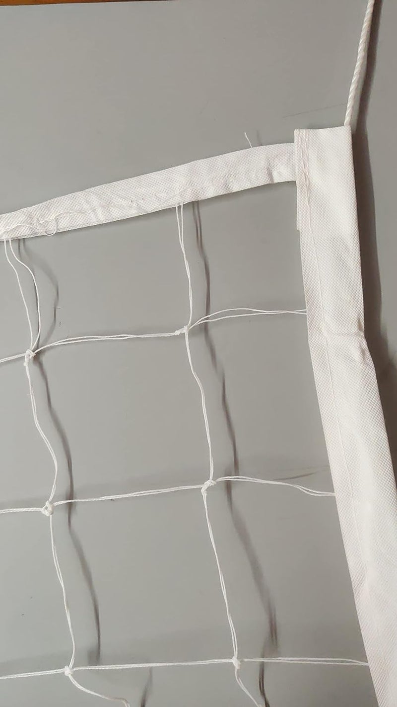 AMZ SPORTS NETS AMZ Professional Volleyball Net Outdoor Sand, Grass Volleyball Nets for Backyard, Portable Beach Kids Pro Volleyball Practice Net Set 32X3FT (4 Side Tape) (White) - Image 3