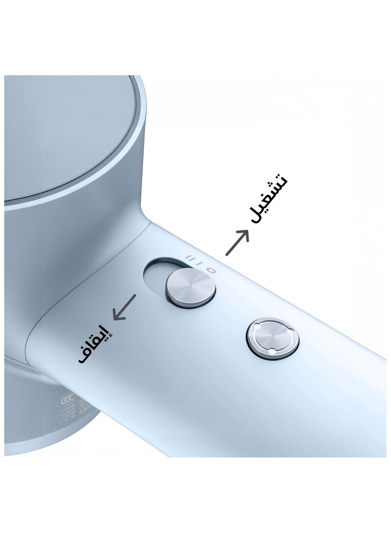 لايفن اس اي SE مجفف الشعر الأيوني - الأكثر مبيعًا في العالم والمُصنّف رقم 1 في قائمة مجففات الشعر عالية السرعة - 200 مليون أيونات سالبة، محرك بدون فرشاة بسرعة 105,000 دورة في الدقيقة، تجفيف سريع بقوة 1400 واط، ضوضاء منخفضة، فوهة مغناطيسية واحدة - لبني مطفي - Image 2