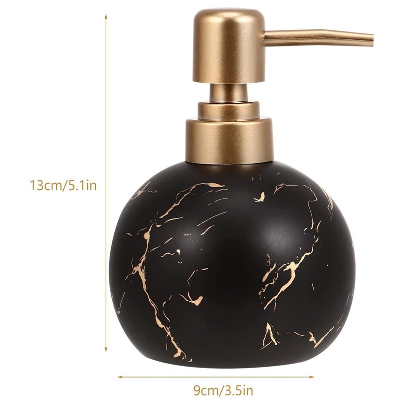 FabSeasons Spherical Soap Dispenser with Pump, Italian Marble Pattern Dispensar Bottle for Liquid soap, Homemade Lotions and Essential Oil, 300ML - Image 4