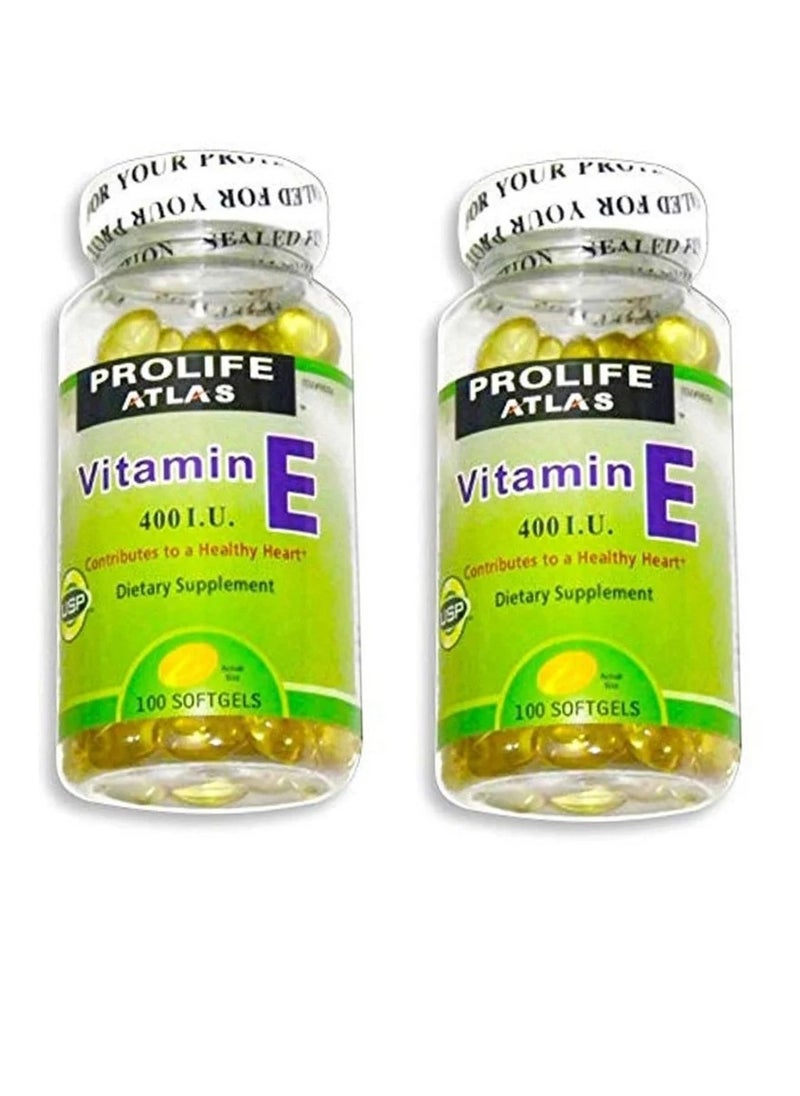 ATLAS 2 Pieces Prolife Atlas Vitamin E 400I.U 
