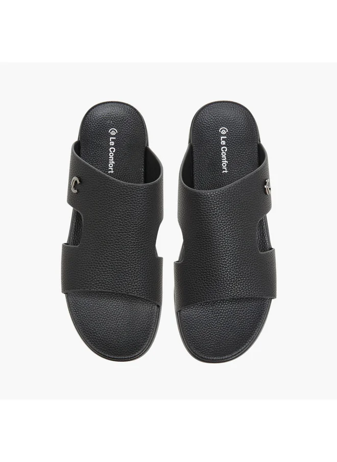 Le Confort Men Cut-Out Detail Slip-On Sandals