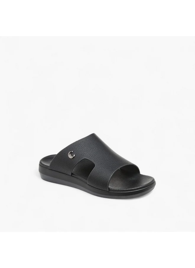Le Confort Men Cut-Out Detail Slip-On Sandals