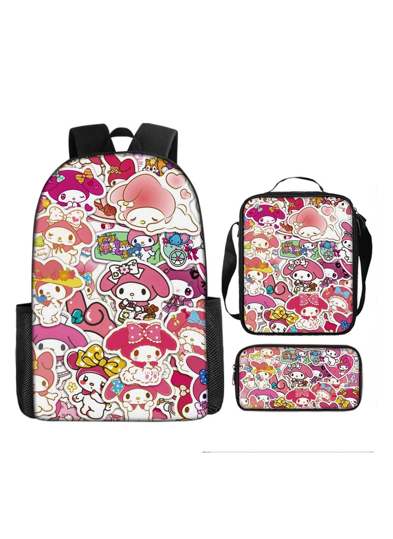 Generic - Cartoon anime backpack for primary and secondary school students, large capacity casual lightweight backpack, cartoon shoulder bag, pencil case, pencil case, and pencil case - Image 1