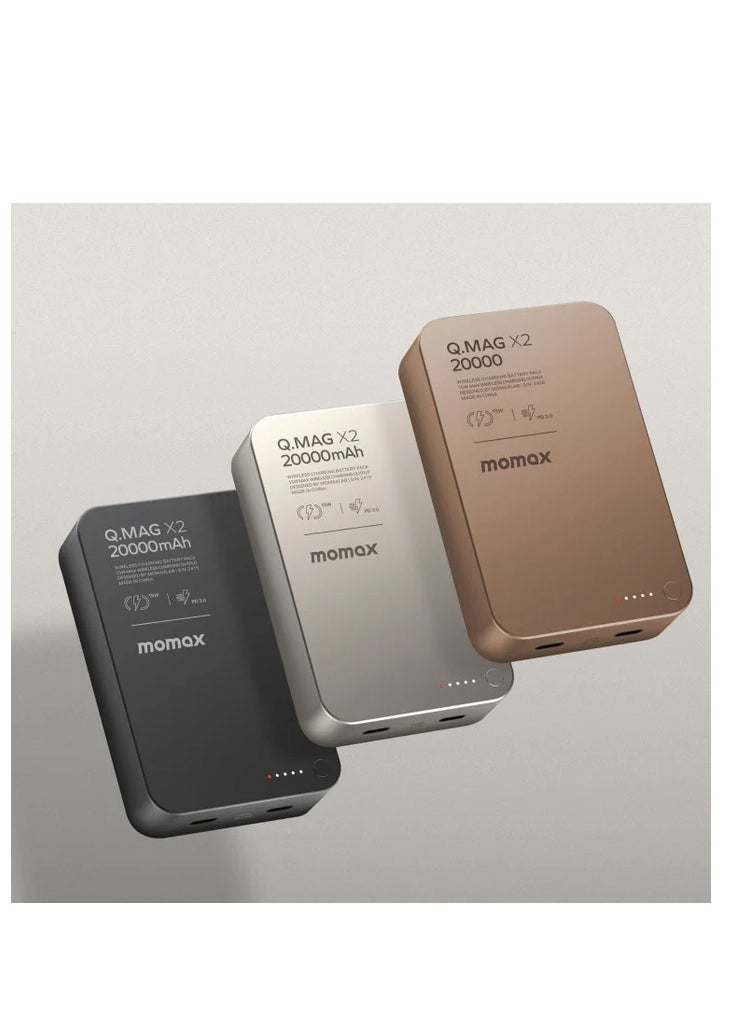 Momax - Q.Mag X2 Magnetic Wireless Power Bank 20000mAh - Gen 2 - Image 1