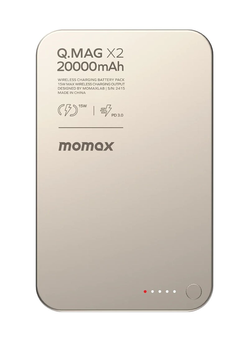 Momax - Q.Mag X2 Magnetic Wireless Power Bank 20000mAh - Gen 2 - Image 1