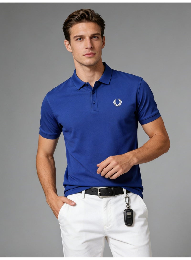فريد بيري Fred Perry double-pointed Polo shirt | men's Polo shirt with stand collar, classic and modern style, creating eternal leisure fashion. - Image 4