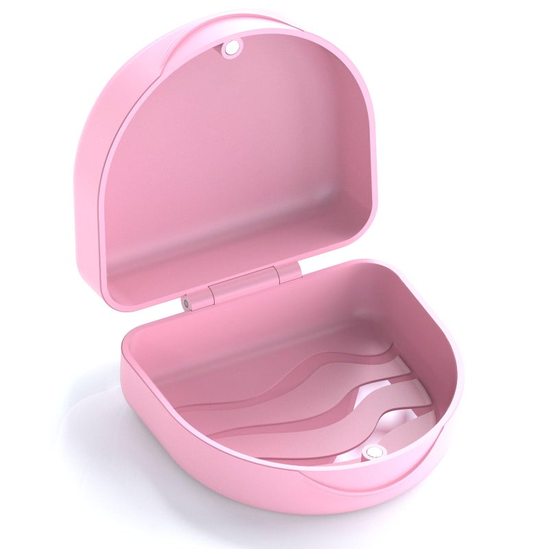 JJOVCE Orthodontic Mouthguard Case Dental Retainer CasePink