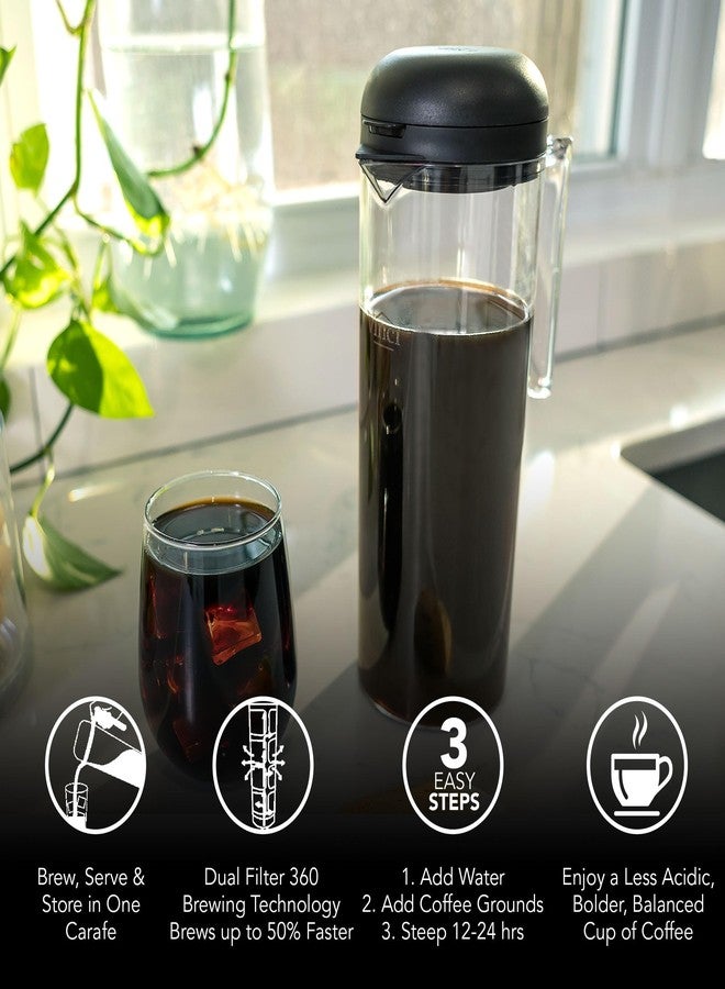 فينشي ماكينة تحضير القهوة الباردة VINCI Cold Brew 360، سعة 1.4 لتر، مزودة بتقنية التخمير المزدوجة الحاصلة على براءة اختراع بزاوية 360 درجة، وإبريق لتحضير القهوة المثلجة. - Image 5