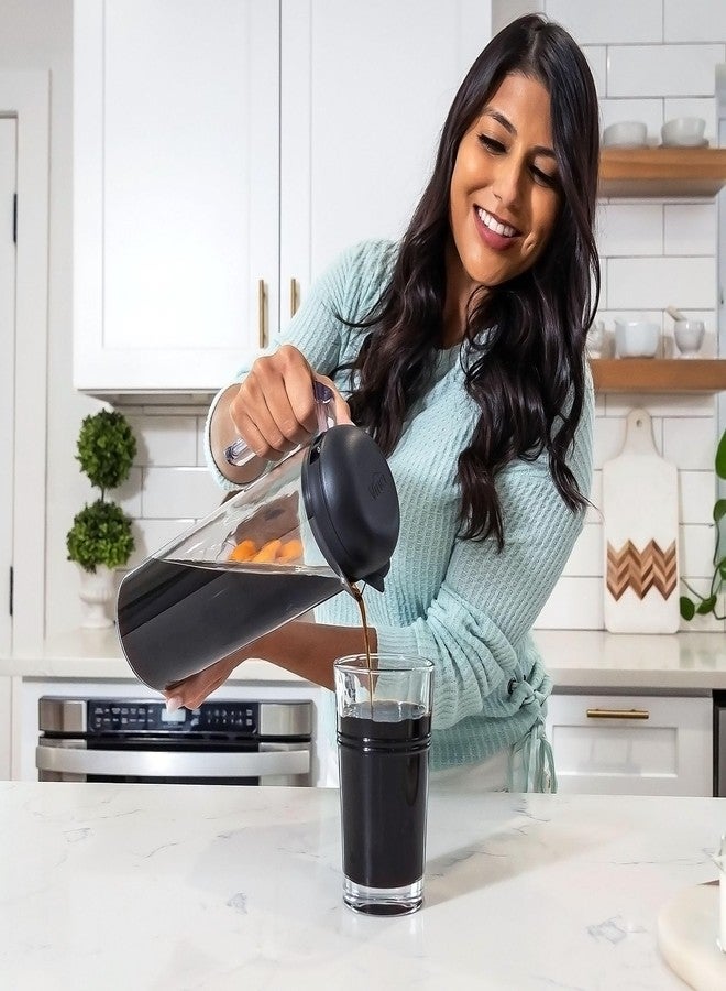 فينشي ماكينة تحضير القهوة الباردة VINCI Cold Brew 360، سعة 1.4 لتر، مزودة بتقنية التخمير المزدوجة الحاصلة على براءة اختراع بزاوية 360 درجة، وإبريق لتحضير القهوة المثلجة. - Image 4
