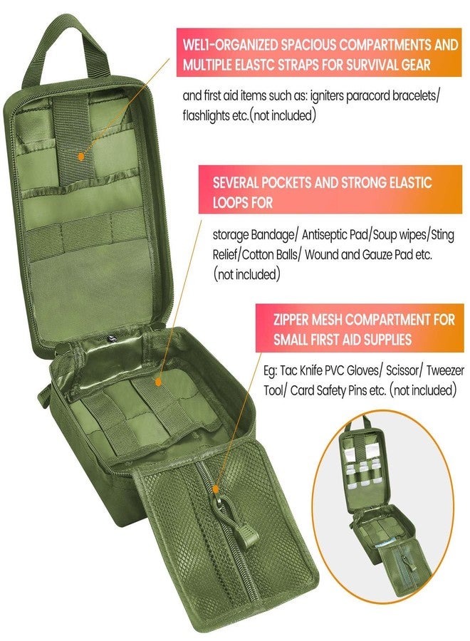 Haafoo Medical Pouch Molle, 1000D Nylon Tactical First Aid Pouch, Big Capacity EMT Pouch Utility, Heavy Duty Military Grade Rip-Away Ifak Pouch for Home, Camping and Other Outdoor Activeties（Bag - Image 3
