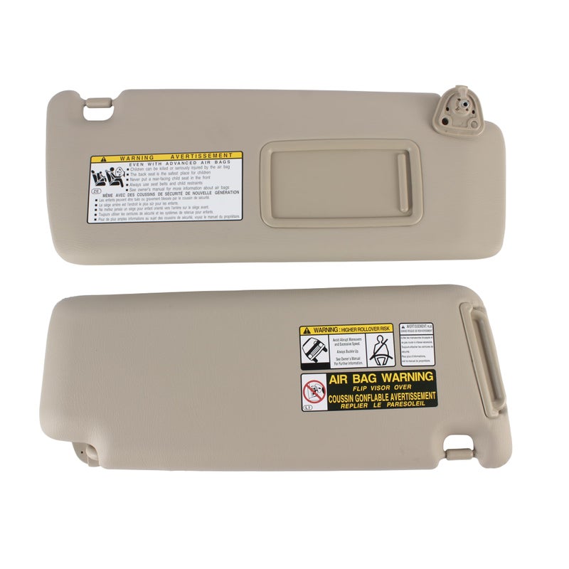 PEVAST Sun Visor for Toyota Highlander 2001 2002 2003 2004 2005 2006 2007, Left Driver Side Beige Sunvisor OE Replace for 74320-48260-A0 (Beige-Left) - Image 2