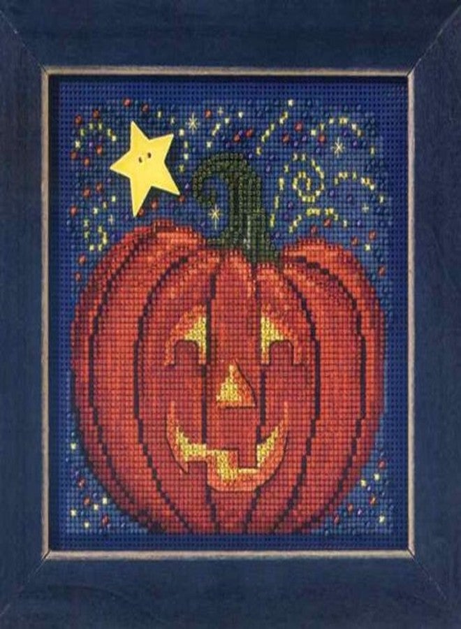 Mill Hill Midnight Pumpkin - Beaded Cross Stitch Kit MH143206 - Buttons & Beads 2013 Autumn - Image 2