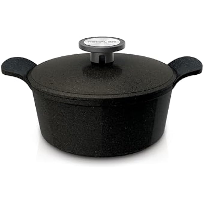 EkOtC22 Casserole 22 Cm Diameter Black Marble
