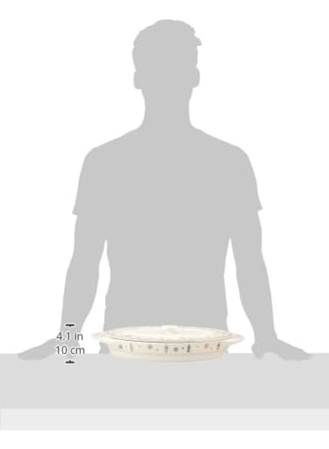 Zinnia Rosa By Zinnia Porcelain Zina Oval Oven Dish With Lid And Handle, Large - Image 3