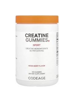 Codeage Codeage, Sport, Creatine Gummies, Mixed Berry, 120 Gummies  - Image 1