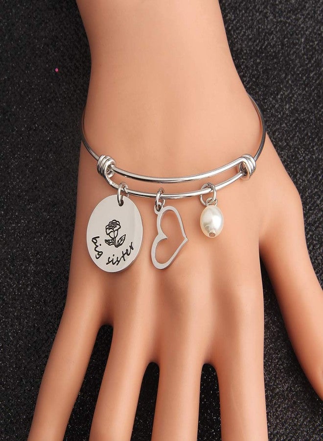 Bobauna Sisters Expandable Wire Bangle Bracelet Set of 2 Sisters Gift Sorority Jewelry - Image 5
