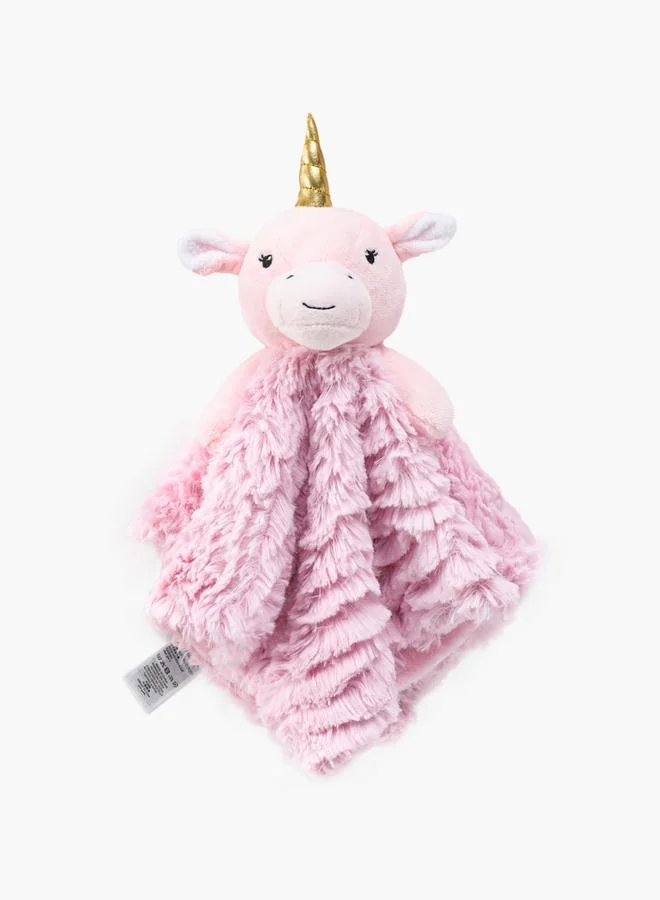 Luna & Lily Security Toy Sherpa Blanket - Unicorn, Rosey Pink, 0-1 Year, 33 x 33 cm