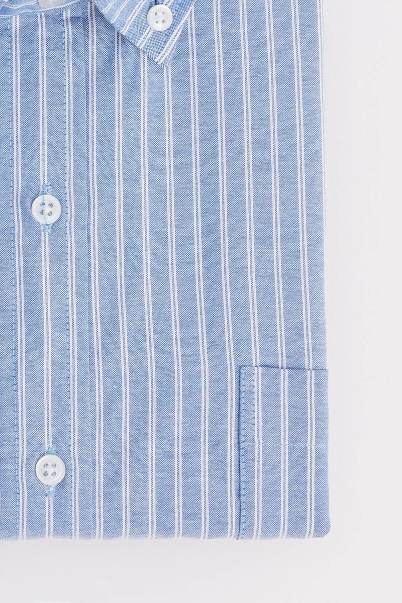 Tudors Oversized Plus Size Striped Men's Shirt
