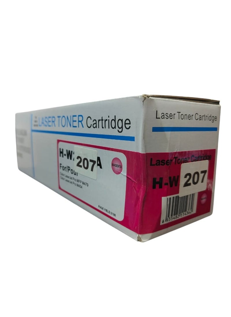 تونر كارتيدج تونر كارتج خرطوشة حبر بديلة 207A لطابعات HP 207A 207X Color Laserjet Pro MFP M283fdw M255dw M282nw M283fdn M255nw W2210A W2211A W2212A W2213A - أرجواني  - Image 1