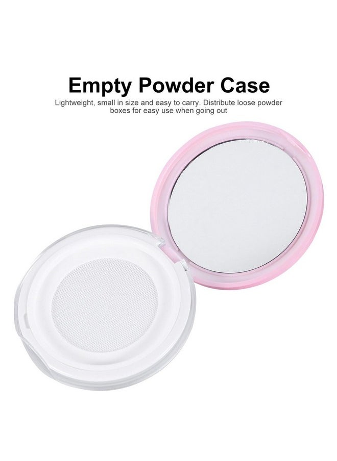 Beaupretty 2Pcs Loose Face Powder Container Empty Powder Compact Makeup Case With Puff And Elasticated Net Sifter Cosmetic Travel Container Pink  - Image 5