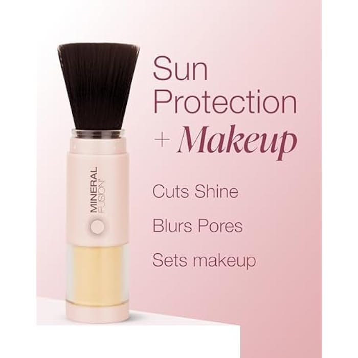 Mineral Fusion Brush-On Powder Sunscreen for Face SPF 30 | Transluscent Natural Daily Sun Care with UVA UVB Protection | Hypoallergenic, Non-Toxic | TSA & Travel Friendly - Image 4
