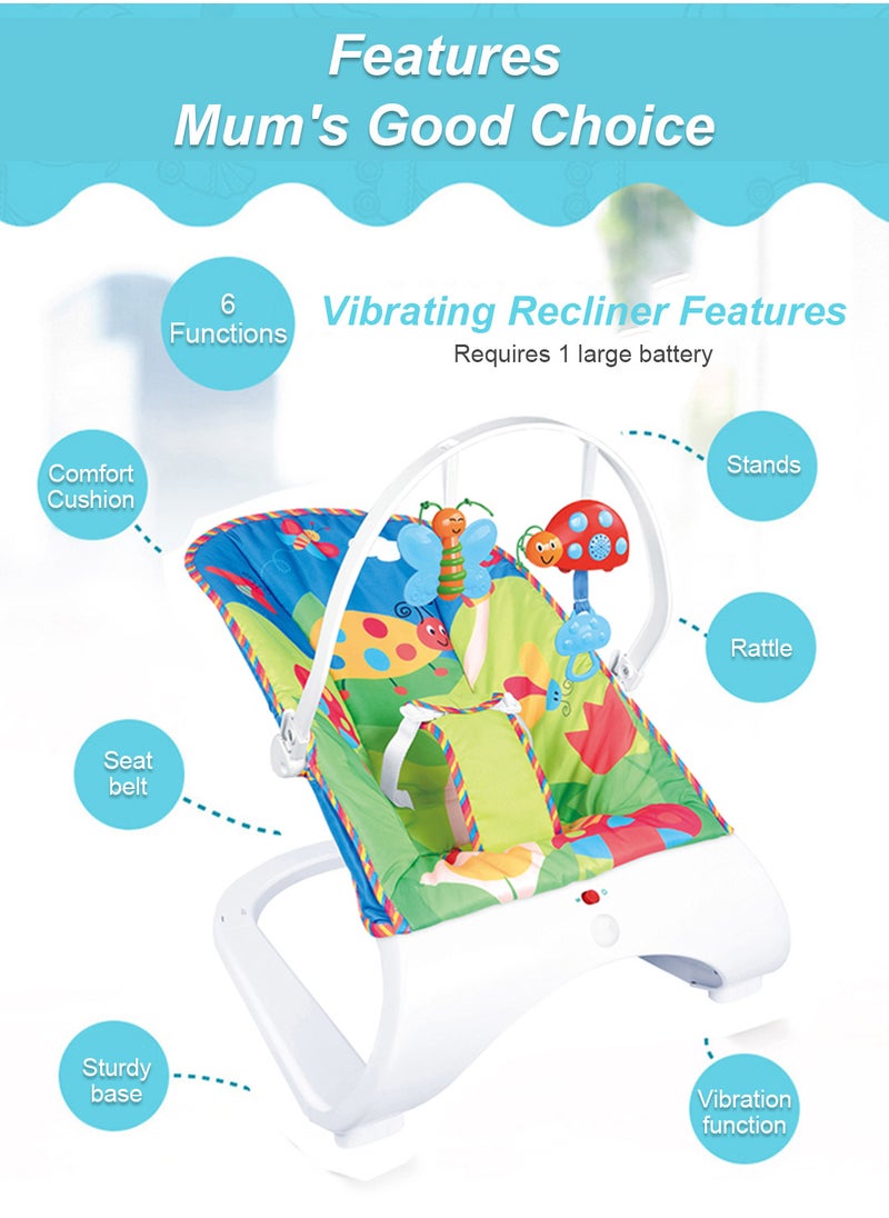 MaBaby - Vibration Baby Rocking Chair. Baby Rockers With Music, Lightweight Baby Swing, Can Lie And Sit - Image 1