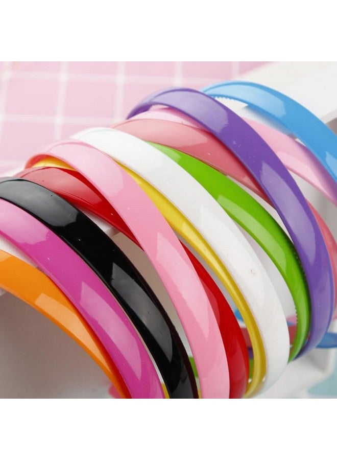 ANNACREATIONS ANNA CREATIONS 12 Piece Plastic Hair Bands for Girls and Women - Image 2