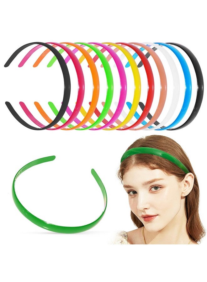 ANNACREATIONS ANNA CREATIONS 12 Piece Plastic Hair Bands for Girls and Women - Image 1