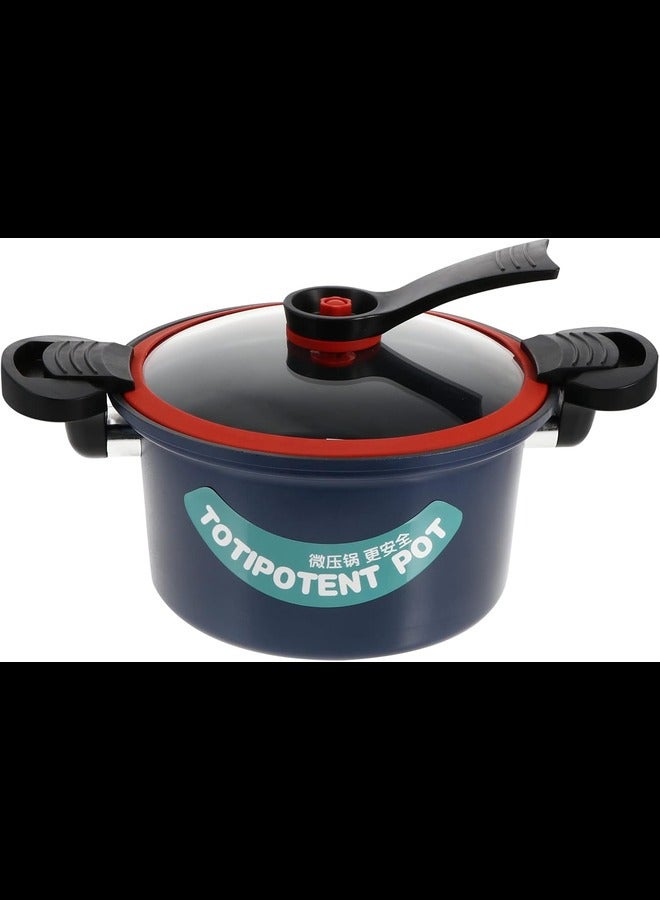 1 Pc Pressure Cooker Non-stick Iron Pot Non-stick Stew Item Induction Cooker Iron Stew Pot Non-stick Pressure Cookware Non-stick Pressure Pot Induction Cooker Iron Pot  - Image 1