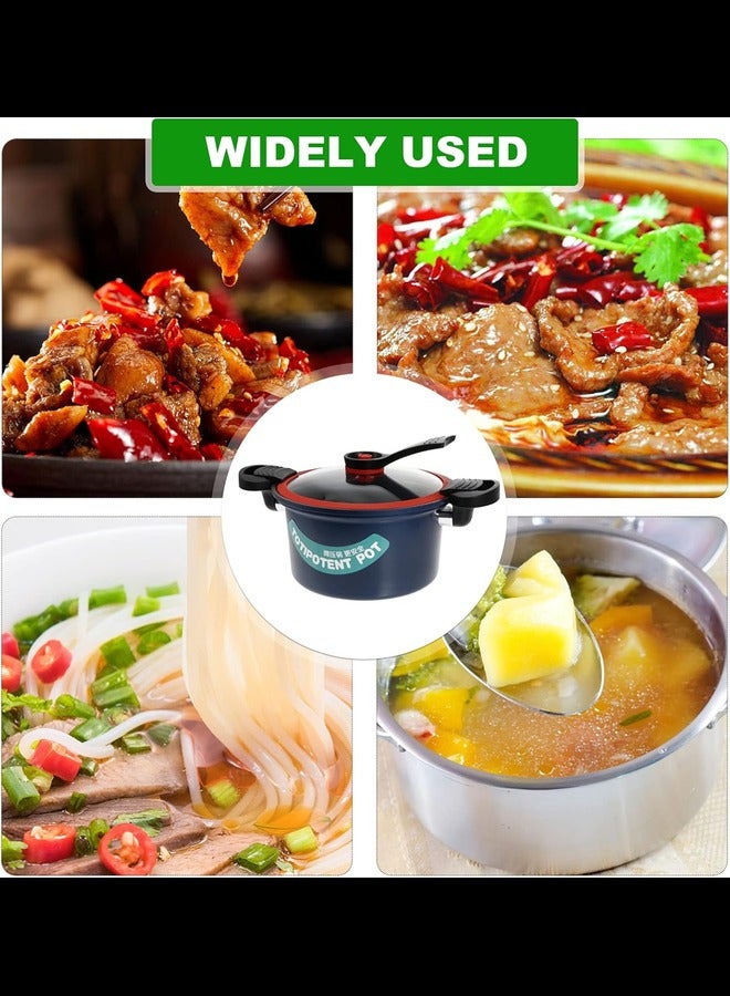 1 Pc Pressure Cooker Non-stick Iron Pot Non-stick Stew Item Induction Cooker Iron Stew Pot Non-stick Pressure Cookware Non-stick Pressure Pot Induction Cooker Iron Pot  - Image 3